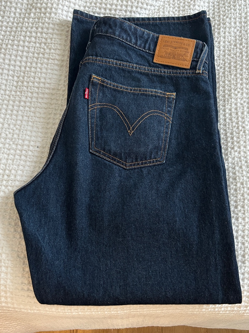 Levi's Low Loose dark denim jeans